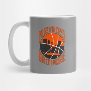 Vintage Baltimore Metros Basketball Mug